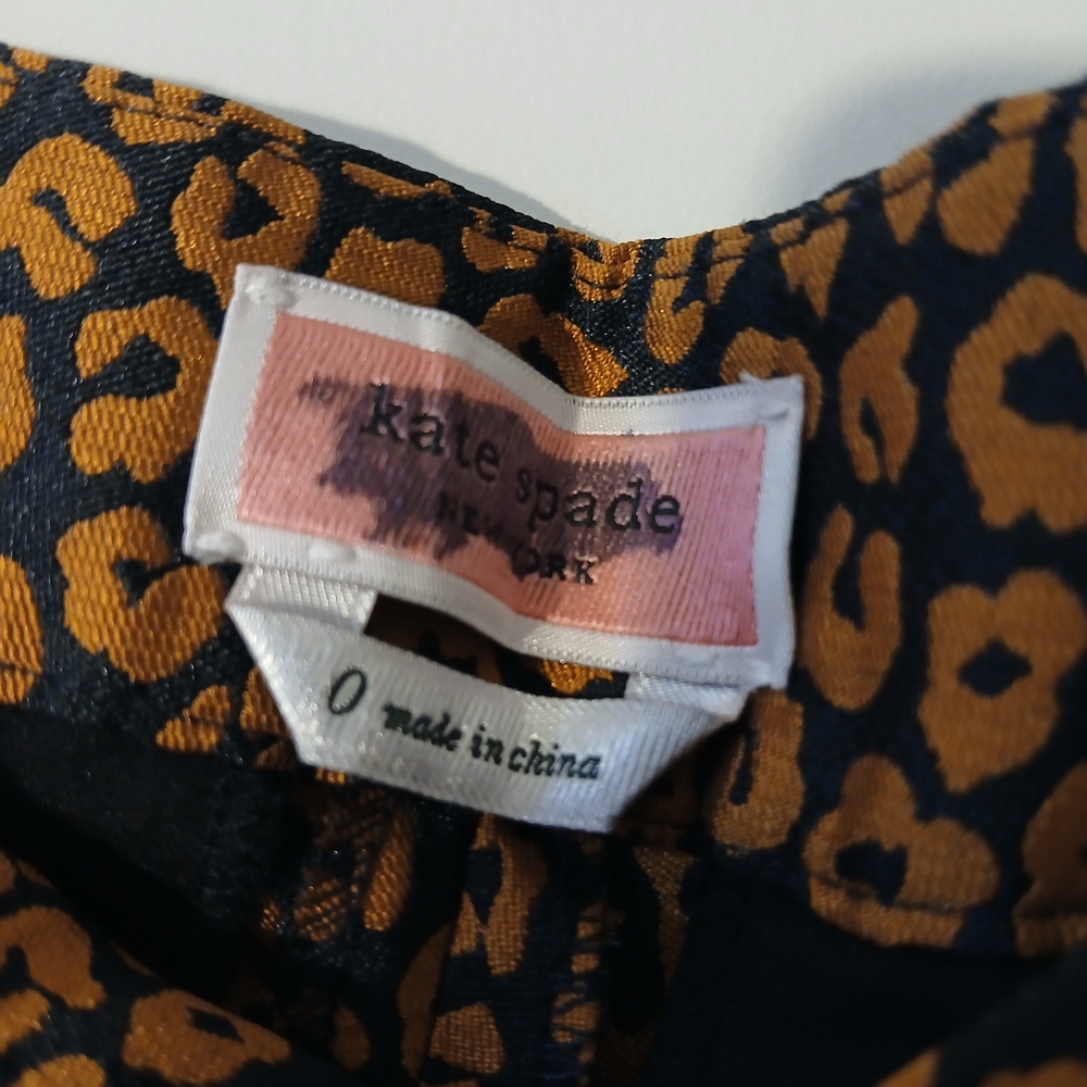 Kate Spade Brown Leopard Print Pants - Picture 5 of 5